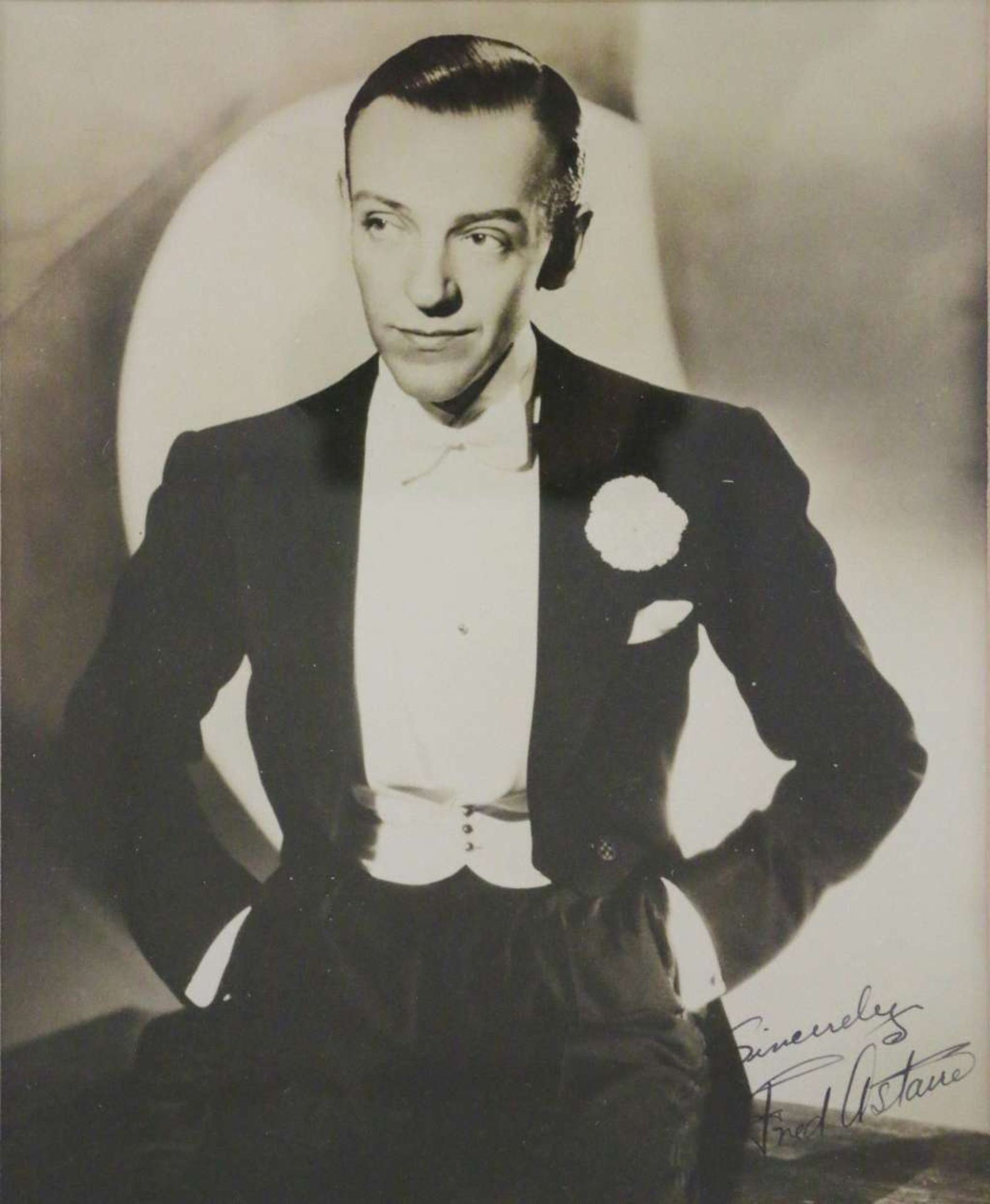Foto mit Autogramm von Fred Astaire
