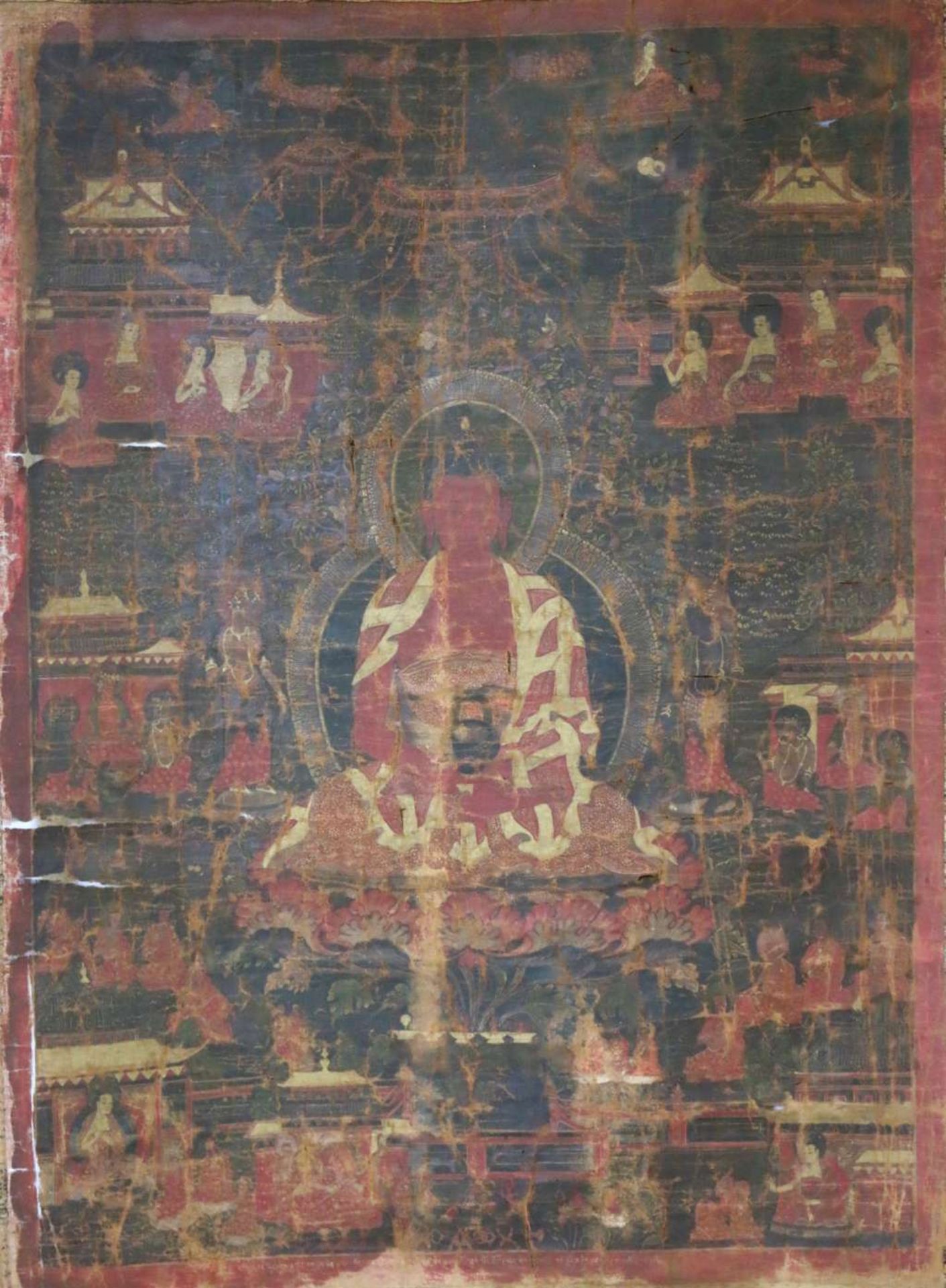 Thangka mit Buddha Amitabha - Image 2 of 8