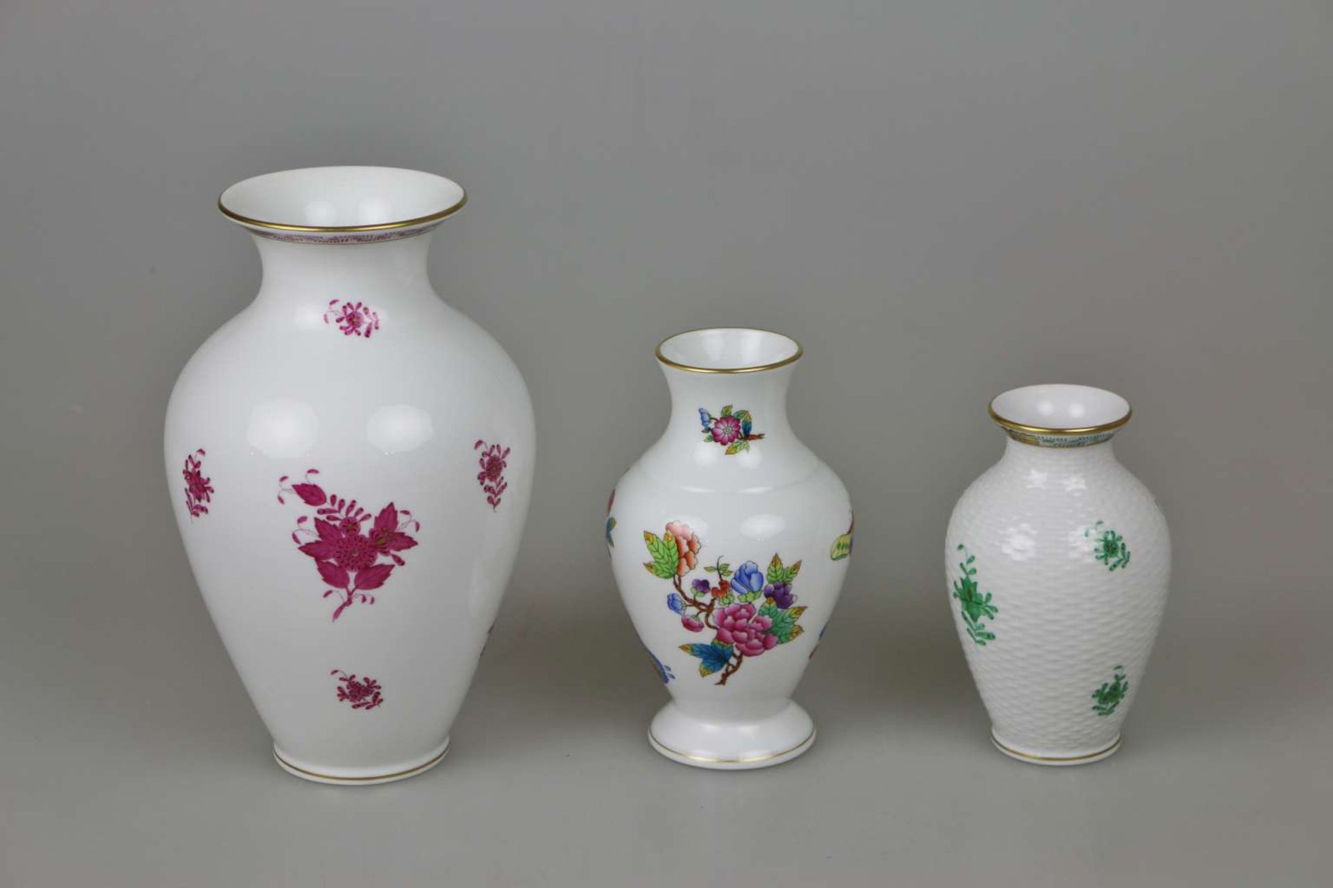Herend, 3 Vasen