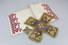 3-teiliges Konvolut liturgische Textilien