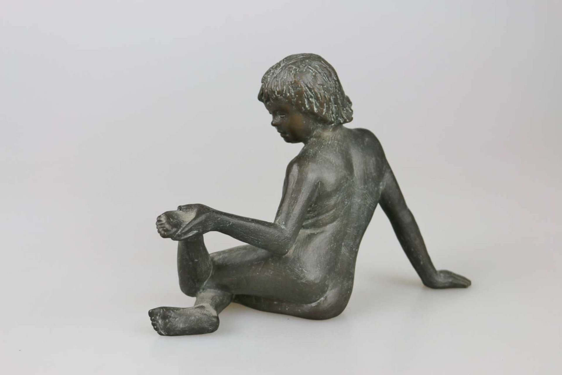 Bronzefigur Mädchenakt - Bild 2 aus 2