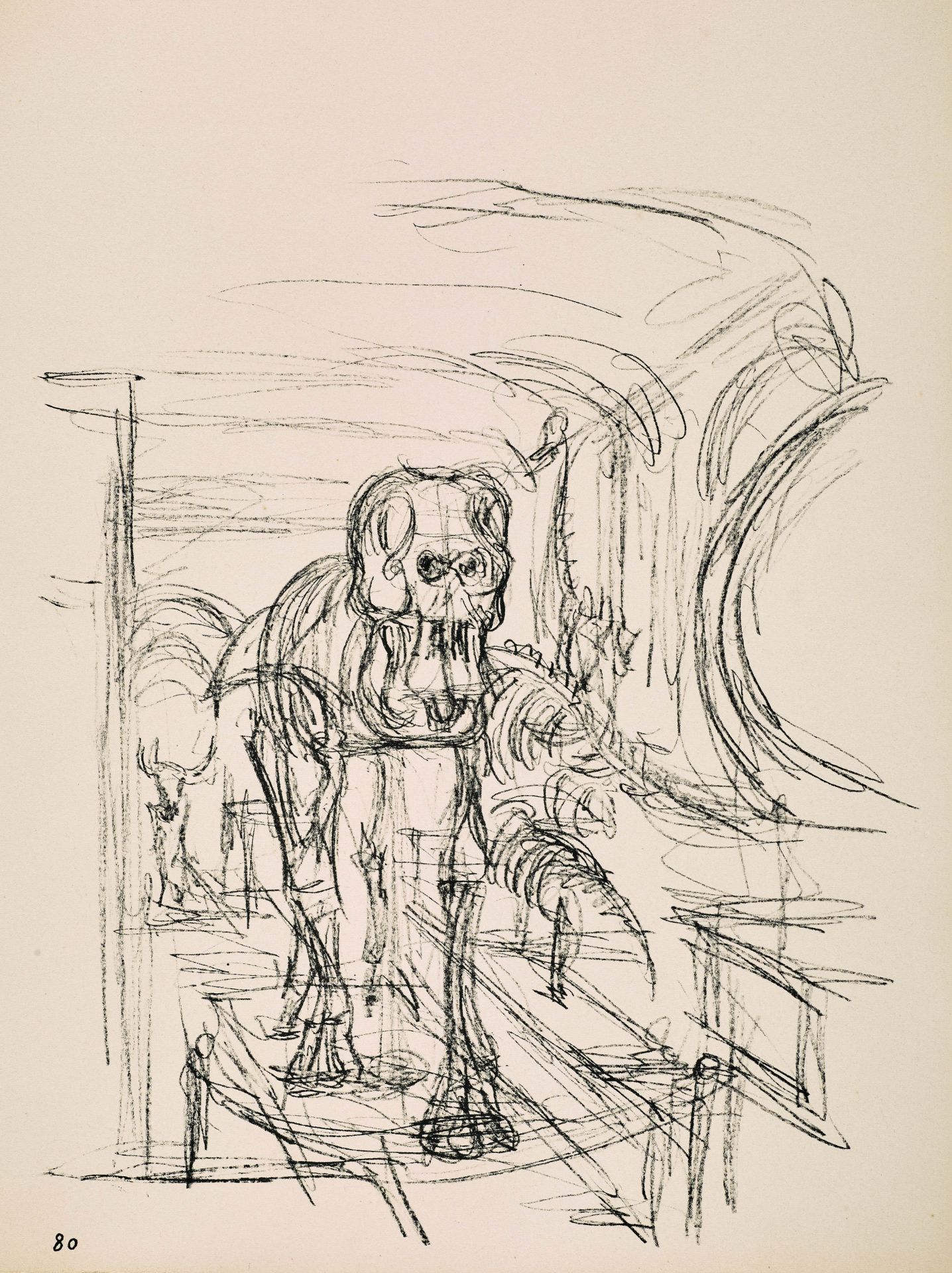 Giacometti, Alberto. Paris sans fin. 1969Paris sans Fin. Mit gest. Frontispiz und 149 Original- - Bild 5 aus 5