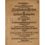 Rehefeld, Johann.Blut-Geschichte; Das ist: Kurtzer, jedoch Gründlicher Bericht: Wie es mit dem