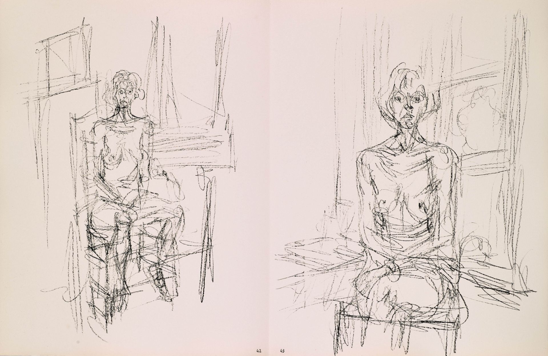 Giacometti, Alberto. Paris sans fin. 1969Paris sans Fin. Mit gest. Frontispiz und 149 Original- - Bild 3 aus 5