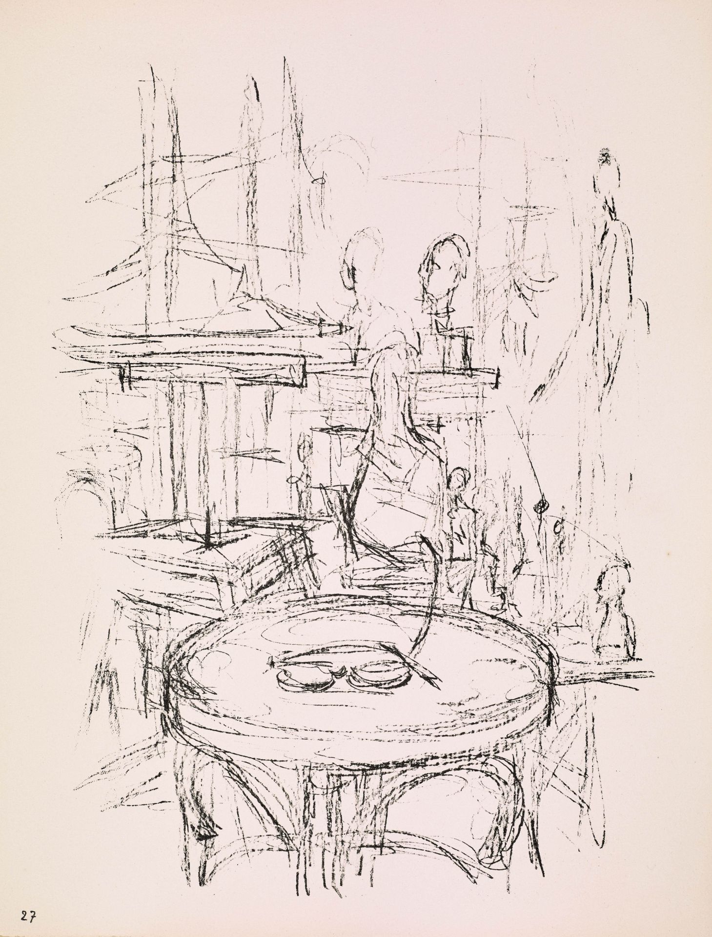 Giacometti, Alberto. Paris sans fin. 1969Paris sans Fin. Mit gest. Frontispiz und 149 Original- - Bild 2 aus 5