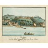 ZÜRICHSEE - ZOLLIKON.-Johannes Hofmeister (1721 Zürich 1806) und Heinrich Brupbacher (1758 Wädenswil