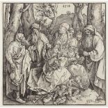 ALBRECHT DÜRER(1471 Nürnberg 1528)Die Heilige Sippe mit zwei musizierenden Engelknaben, 1511.