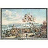 ZÜRICHSEE - ZOLLIKON.Heinrich THOMANN (1748 -Zollikon 1794)Zolikon bey Zürich. Um 1790.Altkolorierte