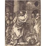 ALBRECHT DÜRER(1471 Nürnberg 1528)Vertreibung der Händler. Um 1508/09. Blatt 7 der Folge: Kleine