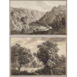 JOHANN HEINRICH TROLL(1756 Winterthur 1824)1. Der Plauenschen Grund bei Dresden; 2. Waldlandschaft