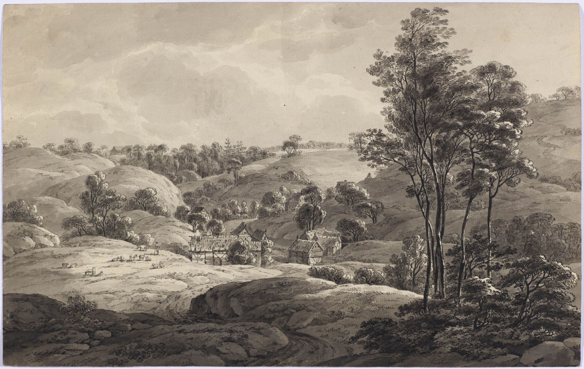 JOHANN HEINRICH TROLL(1756 Winterthur 1824)1. Blick auf Burg Hohenstein in Sachsen; 2. Sächsische - Image 3 of 3