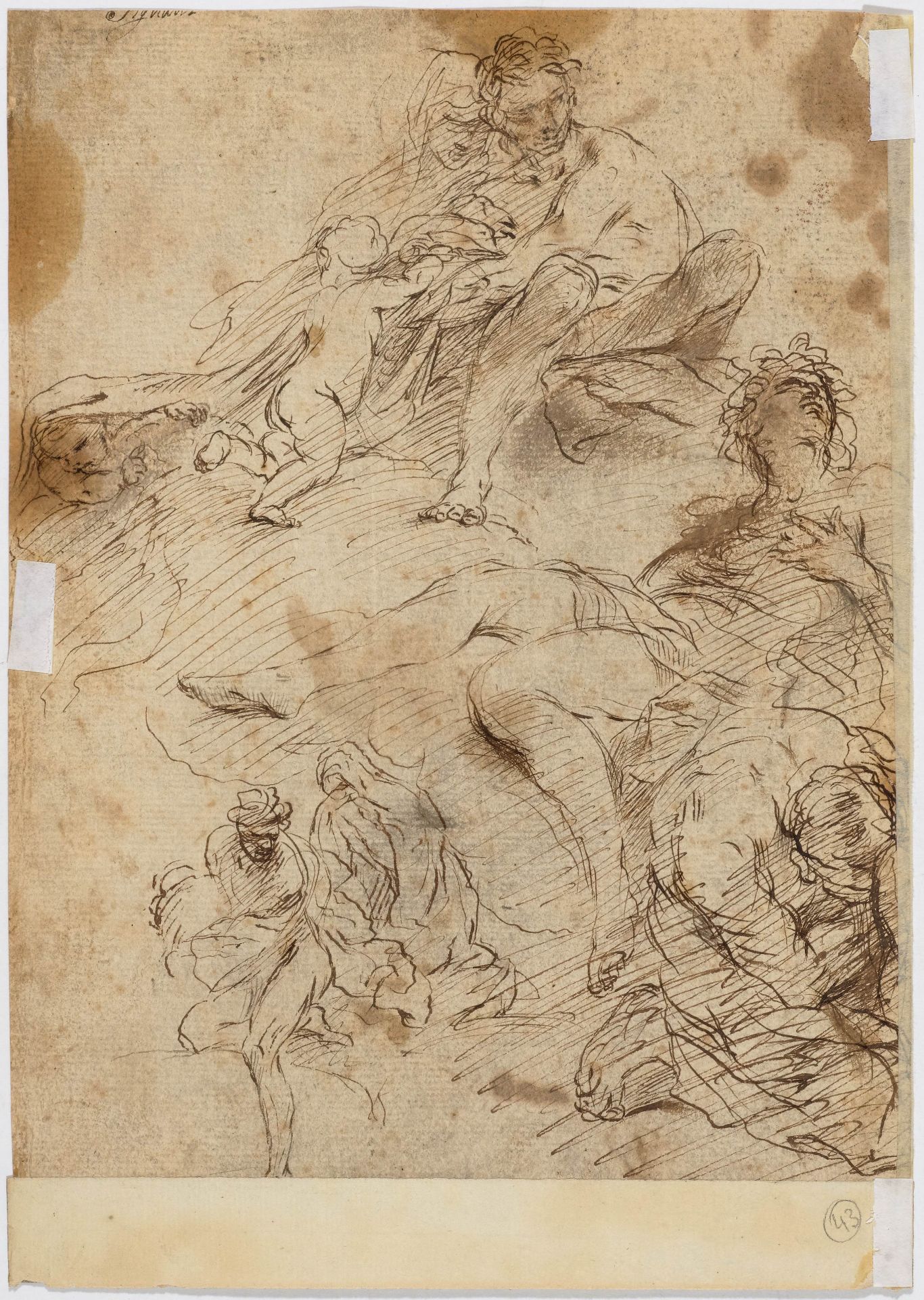 CARLO CIGNANI (ZUGESCHRIEBEN)(Bologna 1628 - 1719 Forli)Jüngling mit Brief von zwei Göttinnen - Image 2 of 2