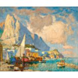 KONSTANTIN IVANOVICH GORBATOFF(Stavropol 1876–1945 Berlin)Ansicht von Capri.Öl auf Leinwand.Unten