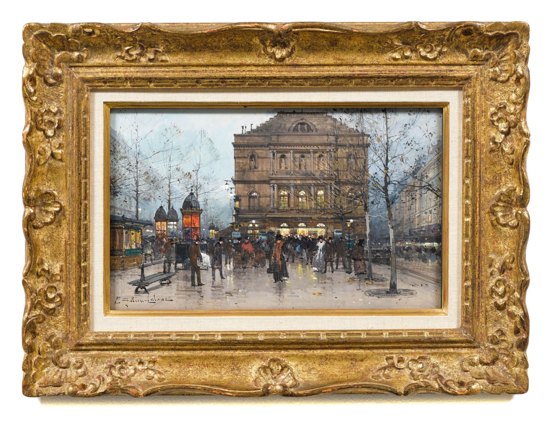 EUGÈNE GALIEN-LALOUE(Paris 1854–1941 Chérence)Sortie du théâtre de l‘Ambigu-Comique, Boulevard Saint - Image 2 of 2