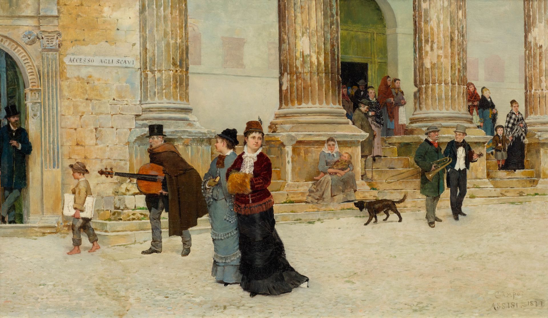 FEDERICO DEL CAMPO(Lima 1837–1923 London)After the concert. 1877.Öl auf Holz.Unten rechts