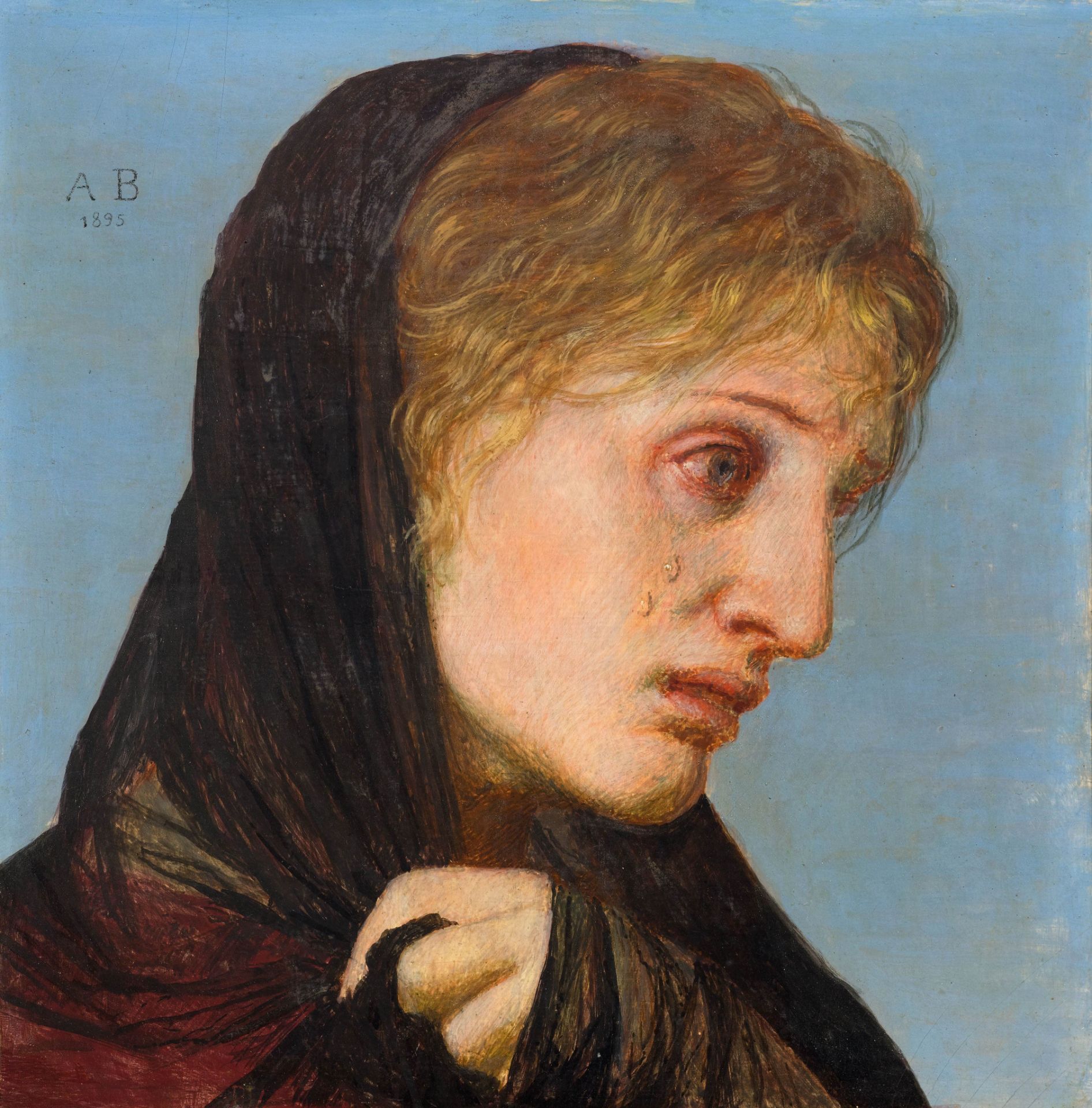 ARNOLD BÖCKLIN(Basel 1827–1901 San Domenico bei Fiesole)Büssende Maria Magdalena. 1895.Tempera auf