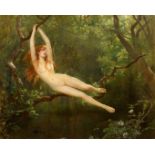 JOHN COLLIER(1850 London 1934)Nymphe im Wald. 1893.Öl auf Leinwand.Unten links signiert und datiert: