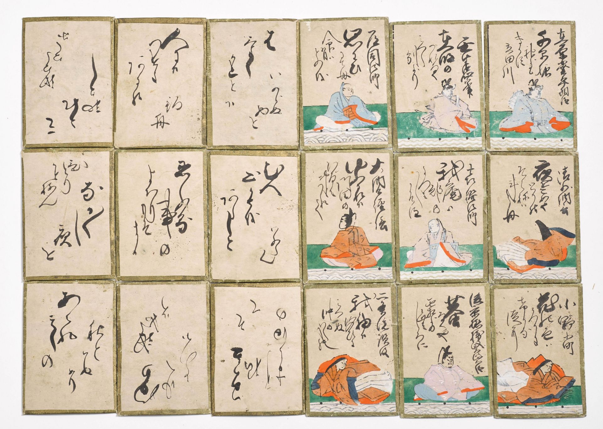 A SET OF HYAKUNIN ISSHU UTAGARUTA (PLAYING CARDS). - Image 2 of 3