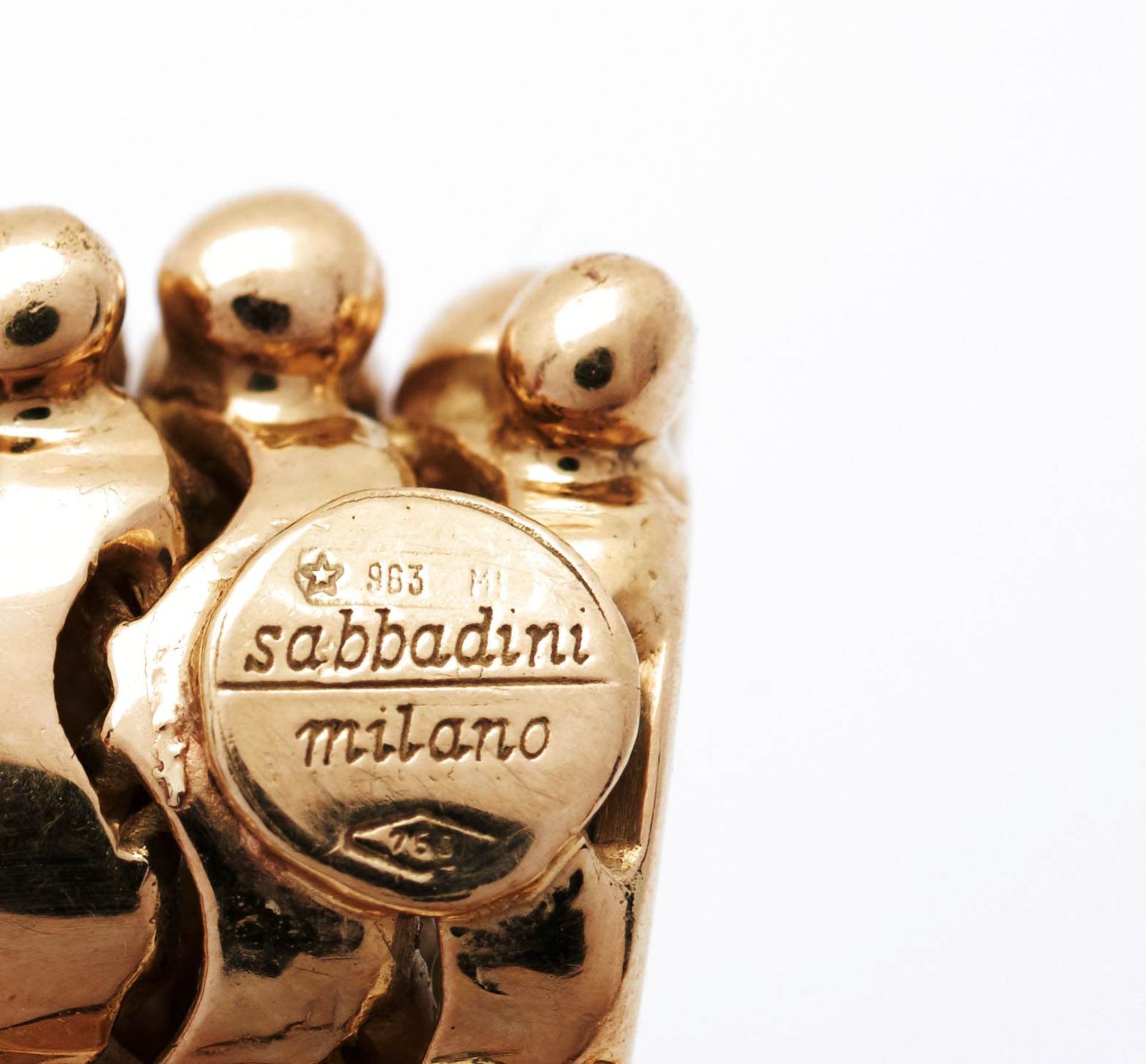 GOLD NECKLACE, BY SABBADINI. - Image 3 of 3