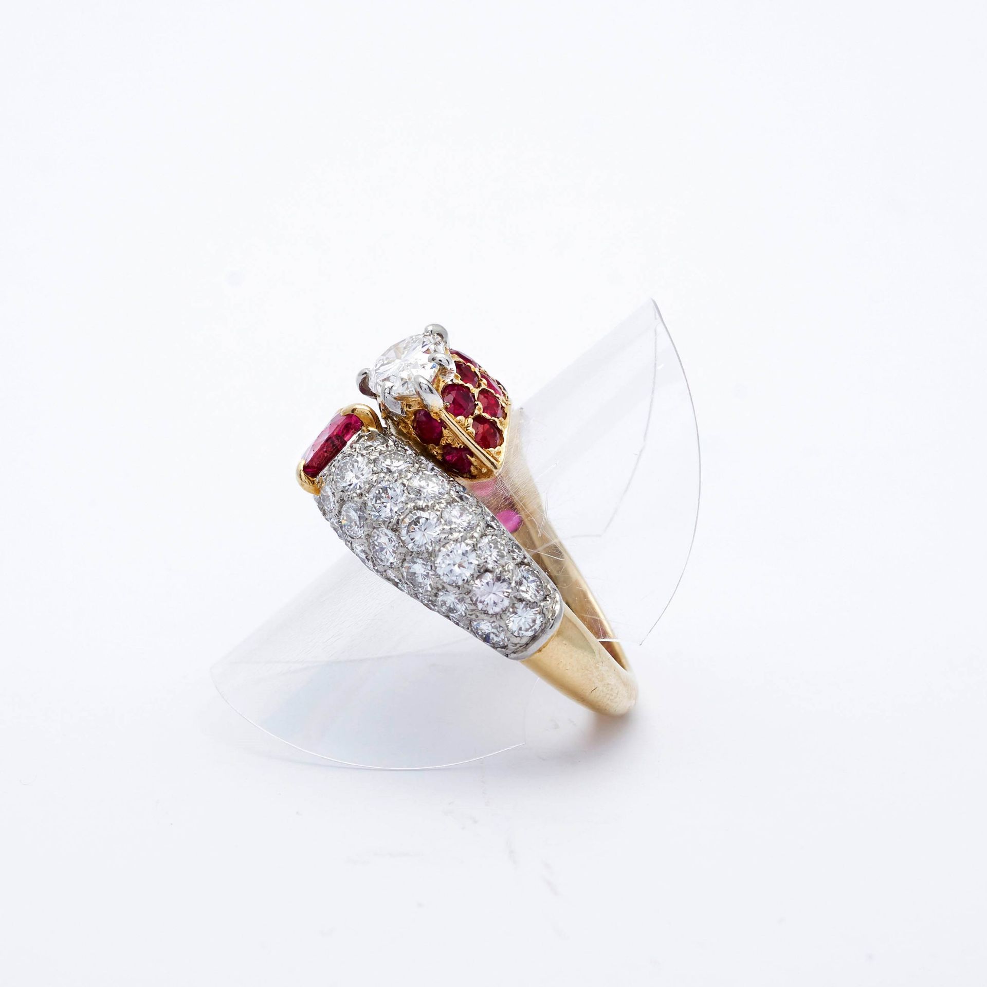 RUBY AND DIAMOND RING, BY CARTIER. - Image 4 of 8