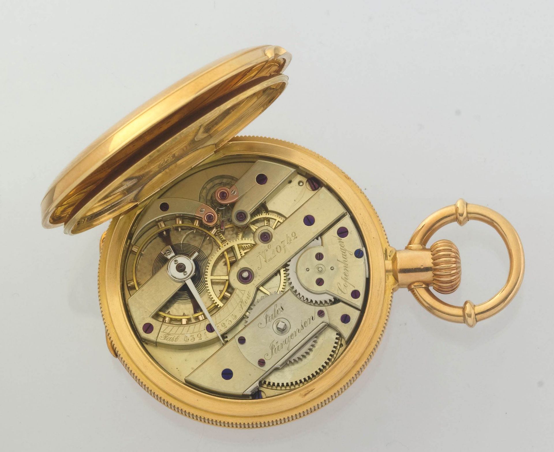 Jules Jürgensen, feine Savonnette-Taschenuhr, ca. 1867. - Bild 4 aus 5