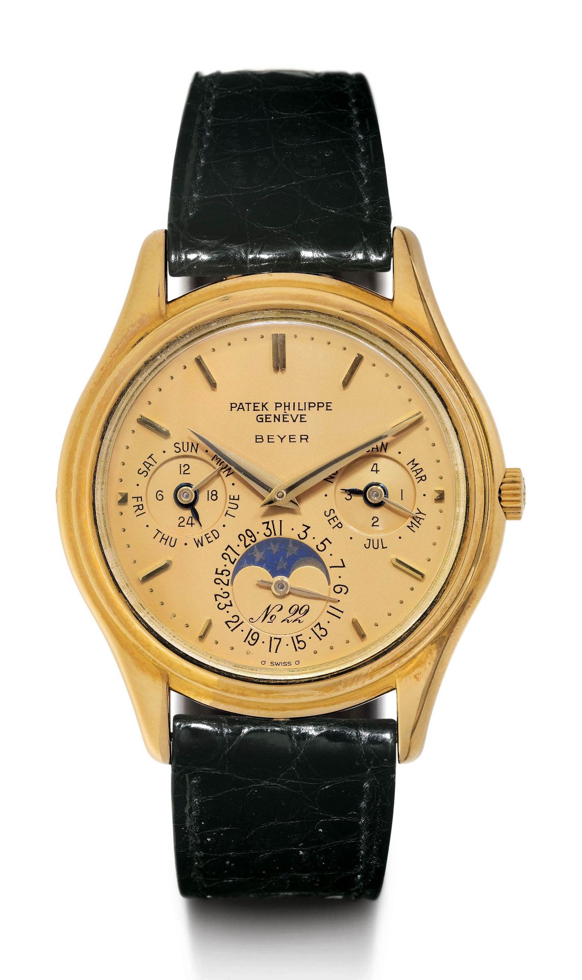 Patek Philippe, extremely rare "Beyer" Jubilee Perpetual Calendar, 1985.