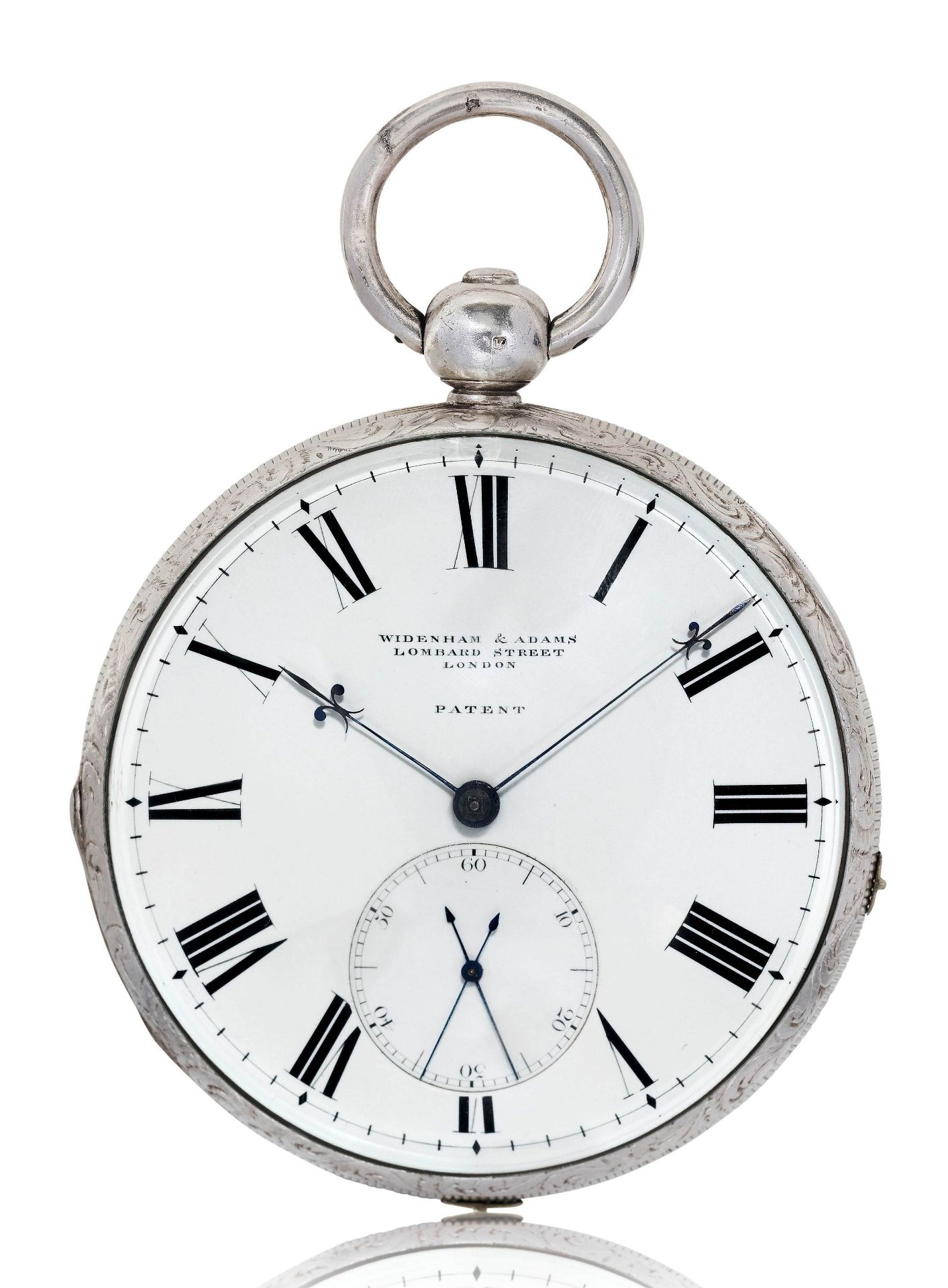 Widenham & Adams - London, frühe übergrosse und äusserst seltene Taschenuhr mit Split-Sekunde, ca. 1