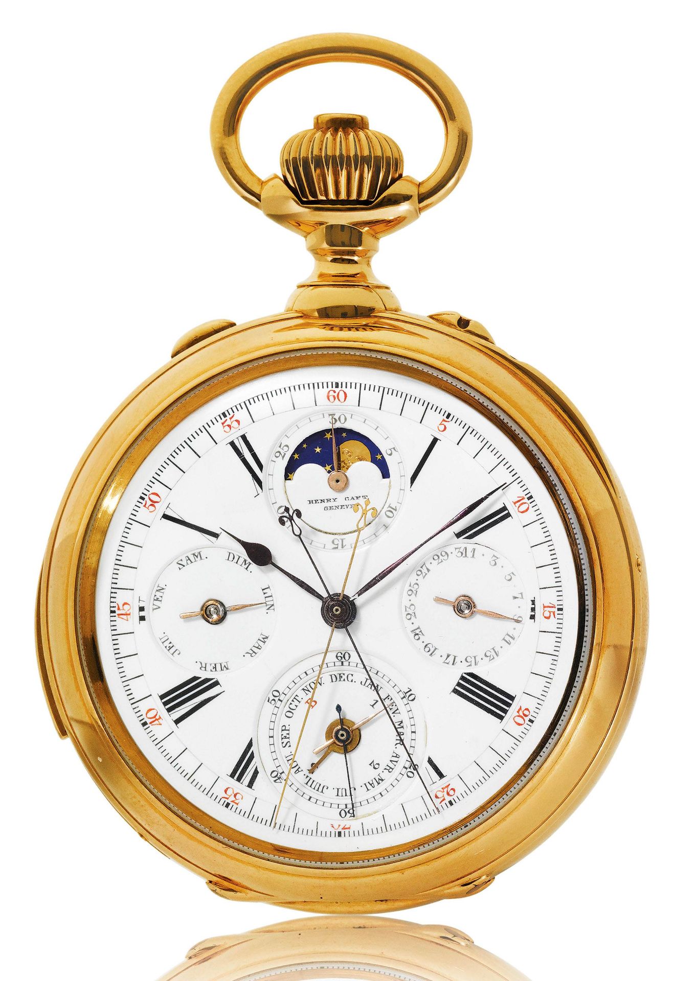 Henry Capt, sehr seltene Grand Complication mit Minutenrepetition, Ewiger Kalender und Chronograph-R