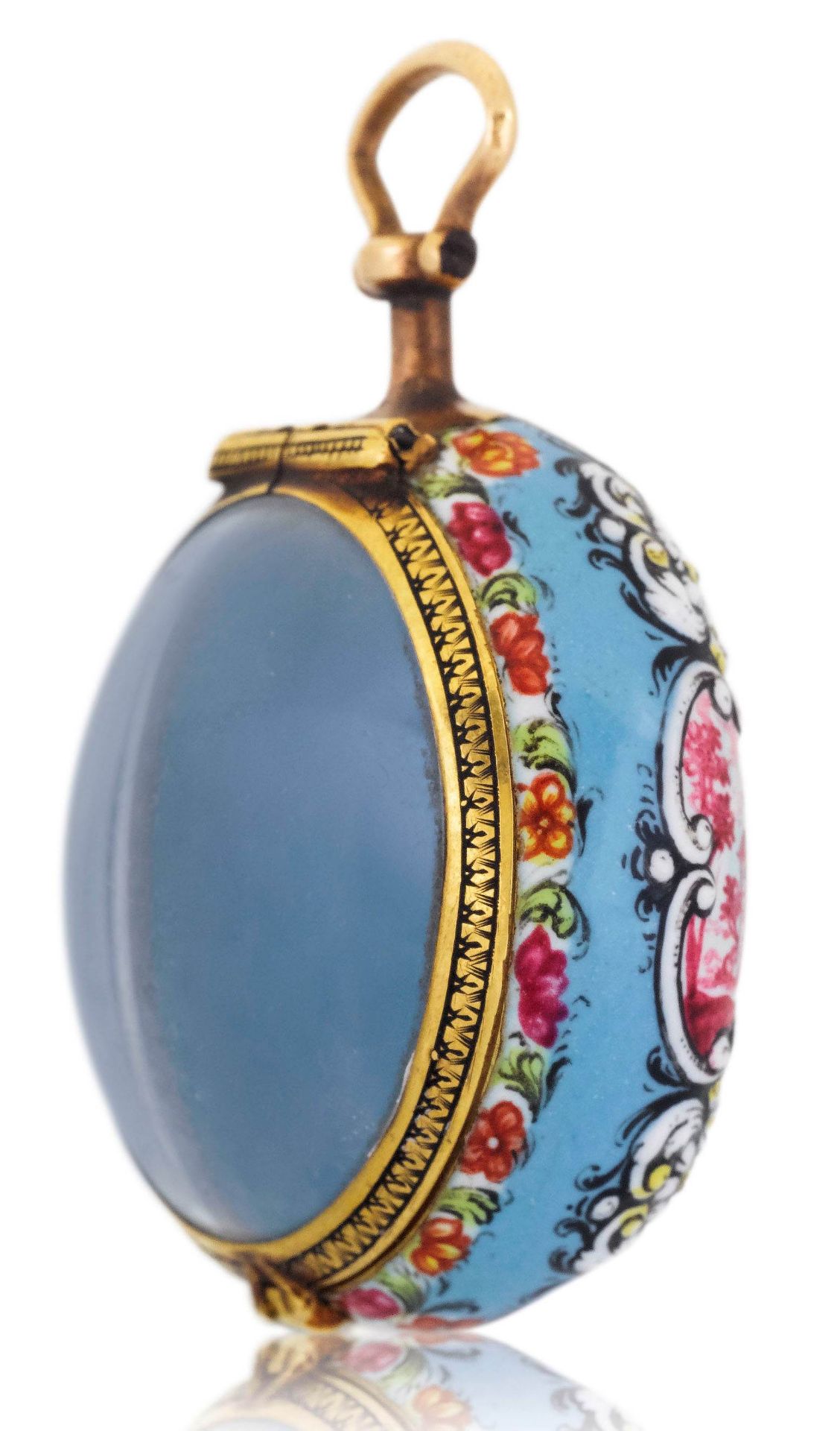 Exceptionally fine and rare gold enamel case  (French School) ca. 1650. - Image 3 of 3