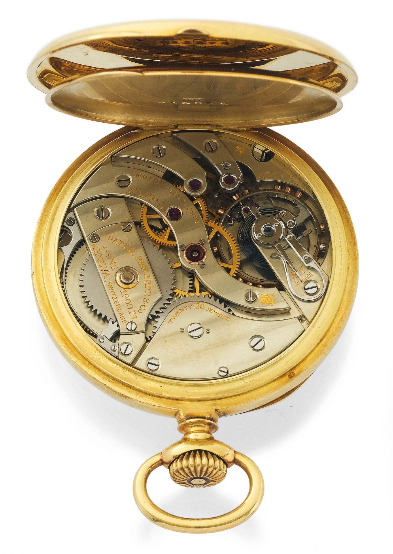 Patek Philippe, sehr seltene Taschenuhr in "Extra"-Qualität, ca. 1920. - Bild 4 aus 5