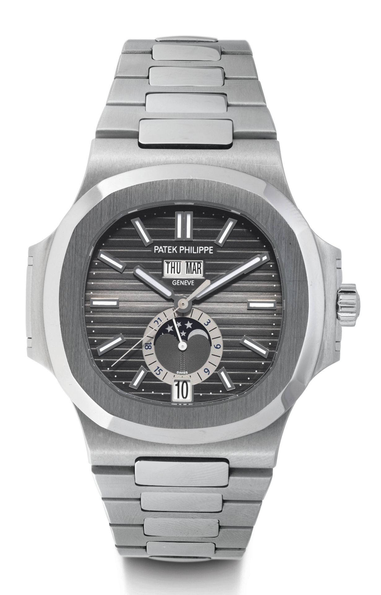 Patek Philippe. Very rare "Nautilus Annual Calendar", 2013.