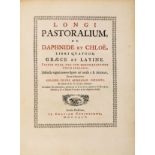 Longus.Pastoralium de Daphnide et Chloë, Libri Quatuor. Graece et Latine [...]. Editio nova. Mit