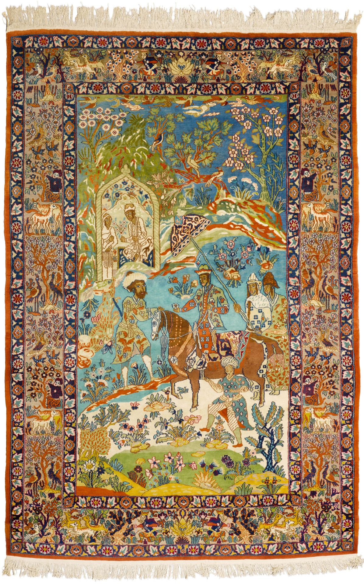 ISFAHAN PICTORIAL CARPET old.