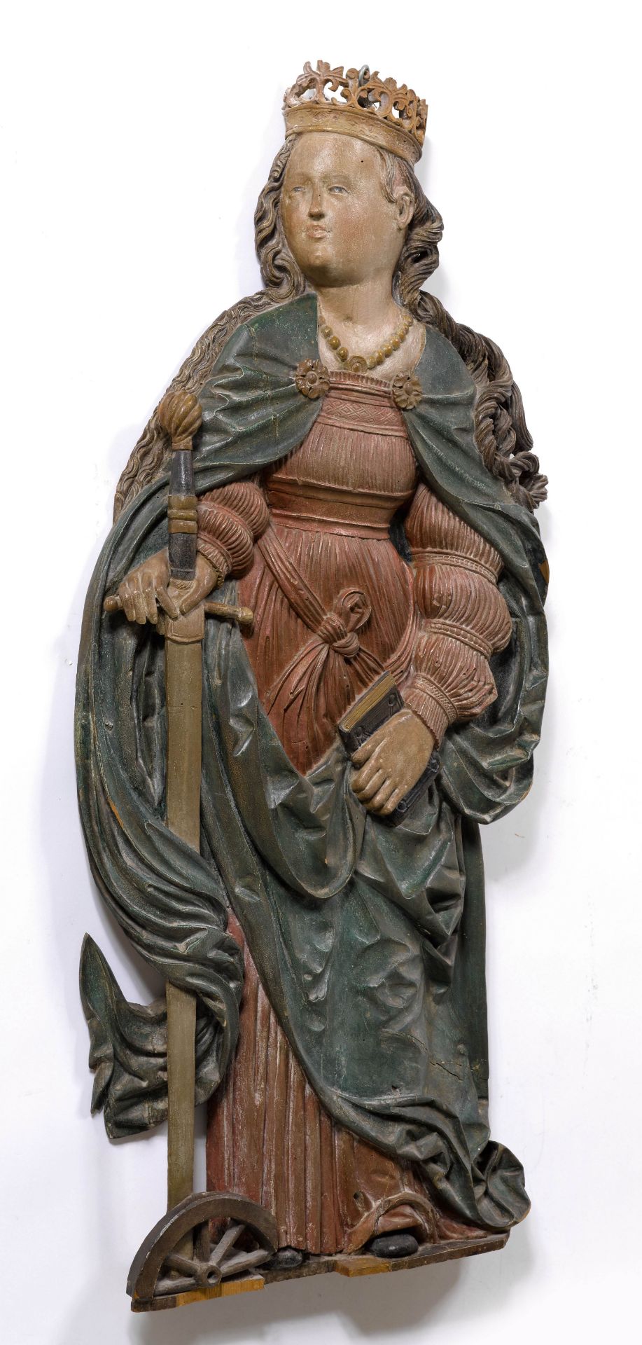 RELIEF FIGURE OF SAINT CATHERINE - Image 2 of 2