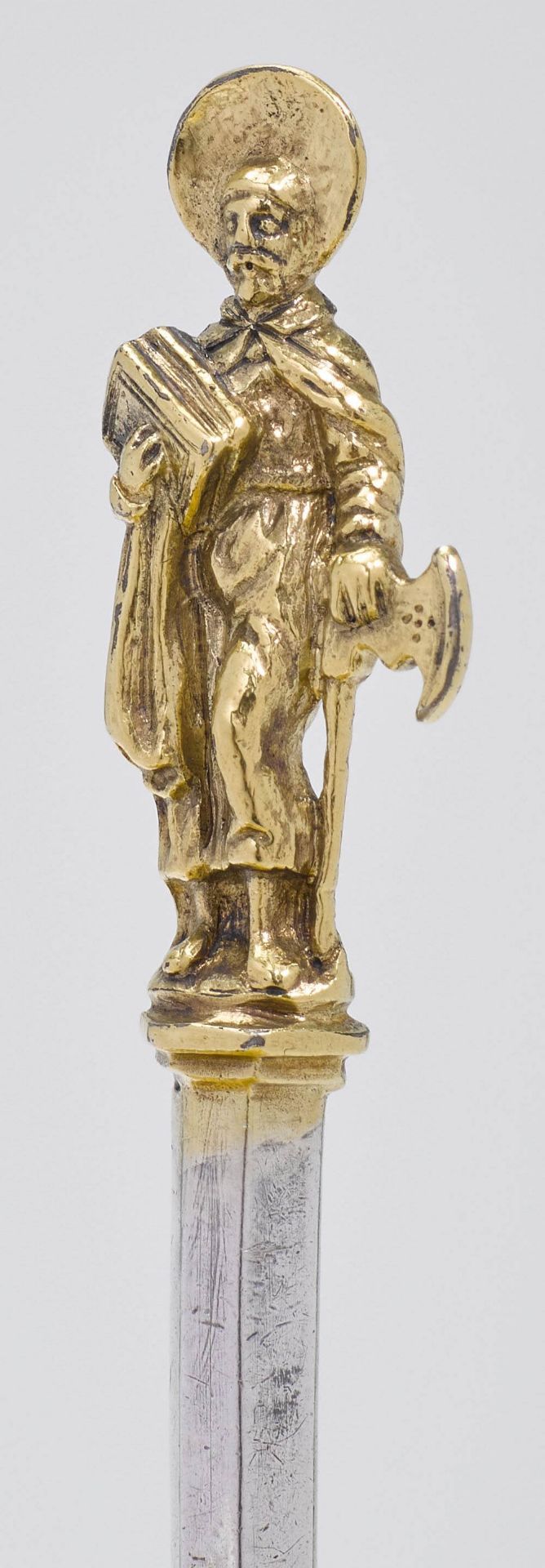 AN APOSTLE SPOON, ST. MATTHEW - Image 3 of 4