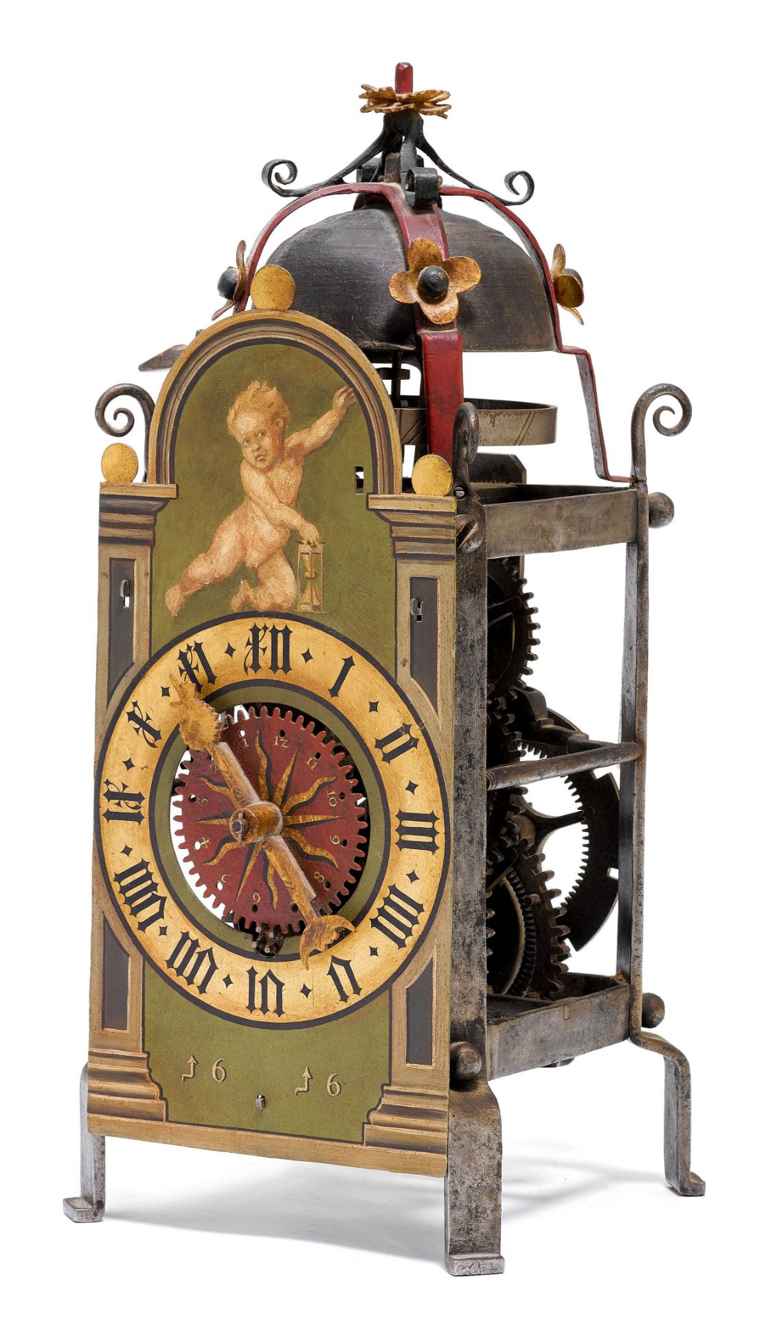 IRON CONSOLE CLOCK