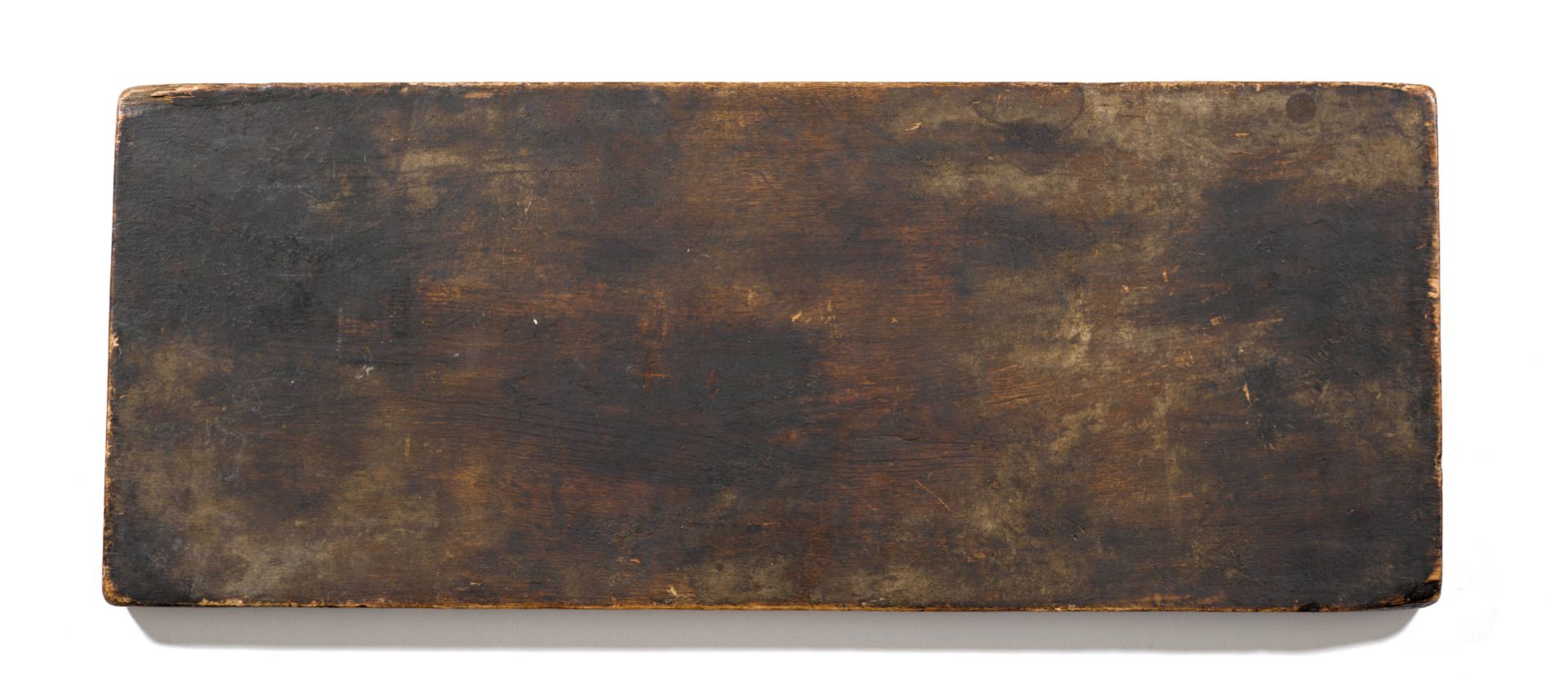 A LARGE WOODEN SUTRA COVER. - Image 2 of 2