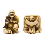 ZWEI NETSUKE.