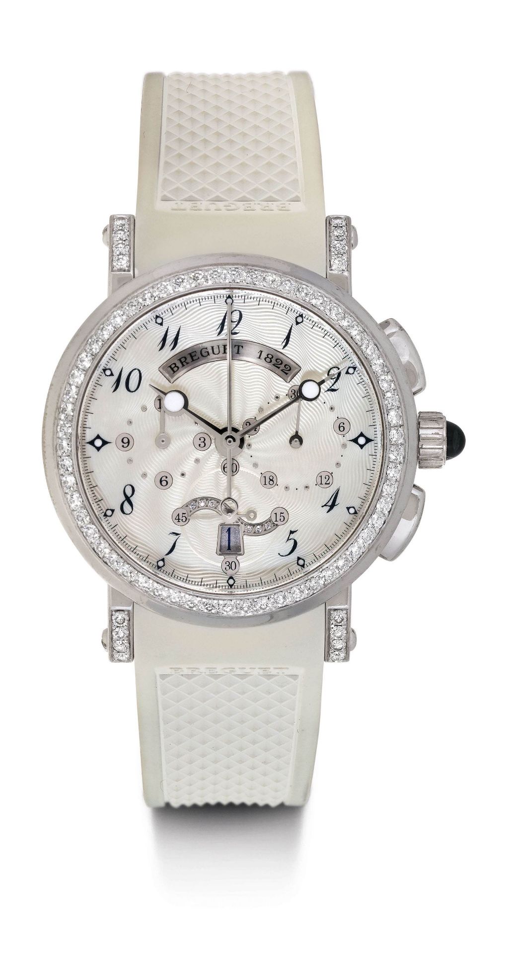 Breguet, "Marine Chronograph" set with diamonds, 2012.