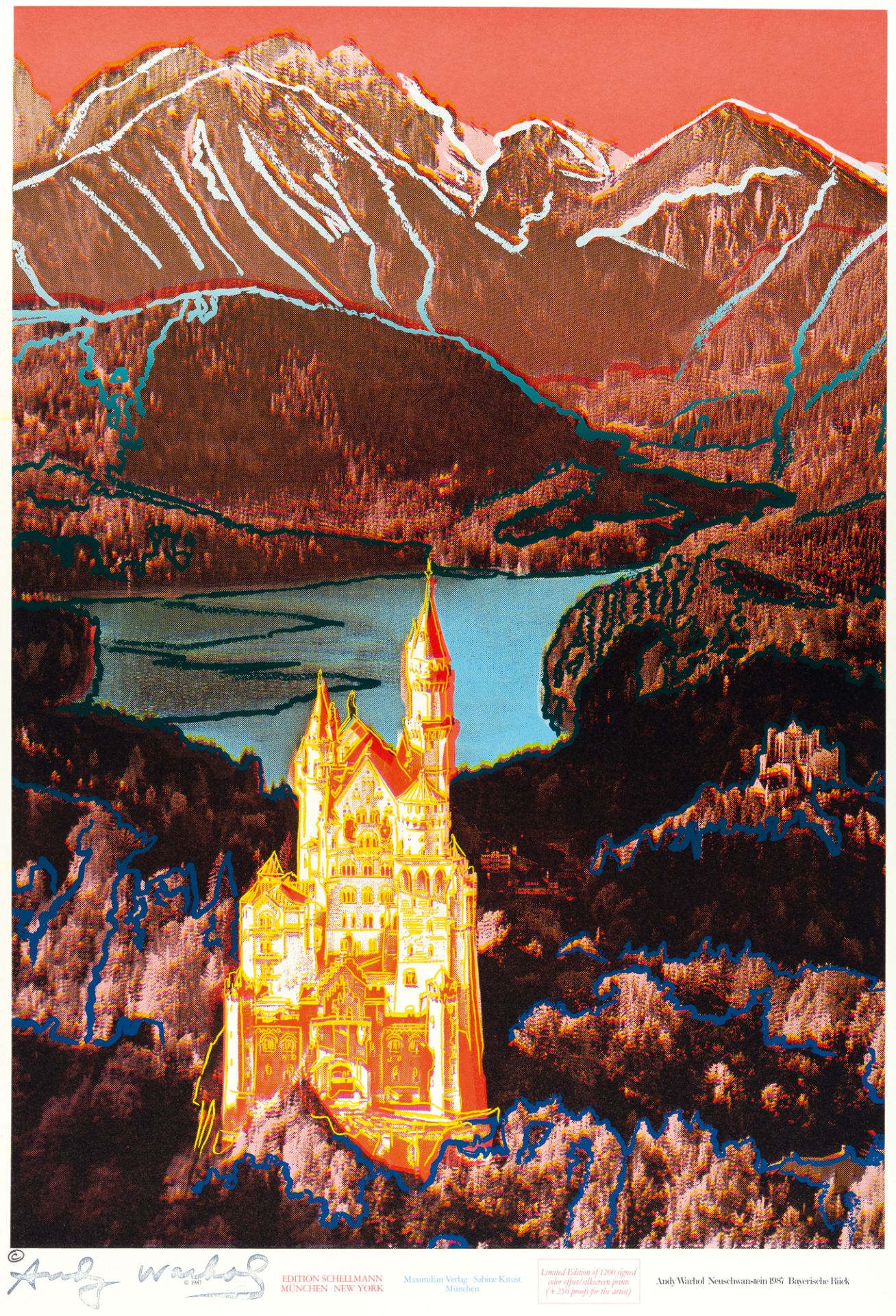 Andy Warhol – Neuschwanstein (Bayerische Rück)