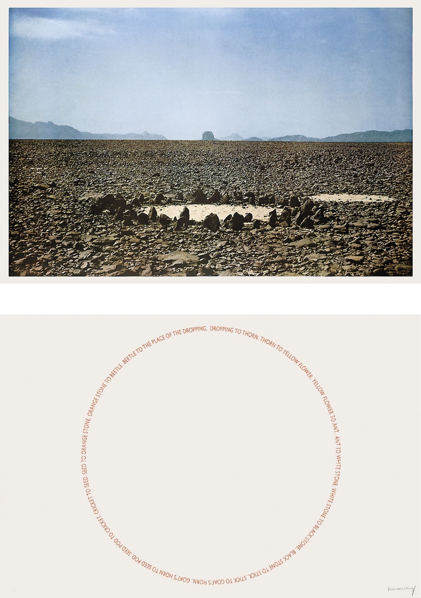 Richard Long – Two Sahara Works