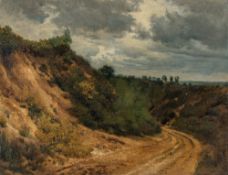 Wilhelm Von Lindenschmit – Hügelige Landschaft mit sandigem Wege