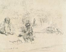 Rembrandt Harmensz. Van Rijn – Die badenden Männer
