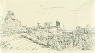 Victor Baltard – Ansicht von Rom mit der Villa Medici und S. Trinita dei' Monti