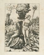 Agostino Veneziano – Mars, Venus und Amor
