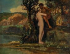 Friedrich Ernst Wolfrom – Liebespaar in südlicher Landschaft (Adam und Eva)
