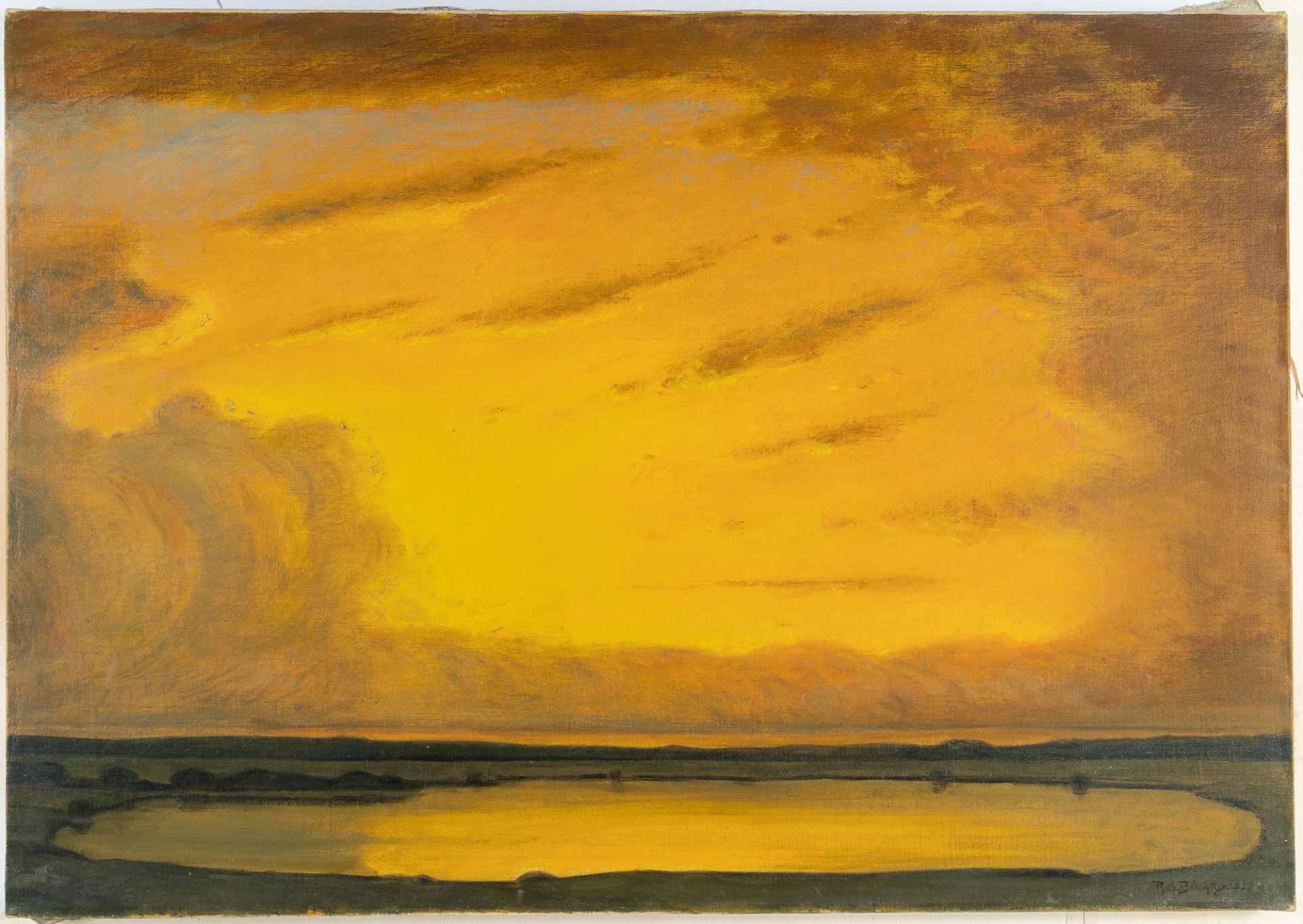 Robert Büchtger – Sonnenuntergang über einem See - Image 2 of 3