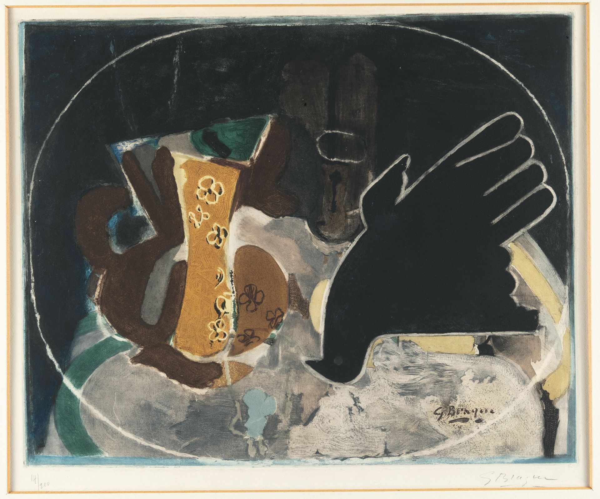 Georges Braque – Pichet et oiseau - Image 2 of 2