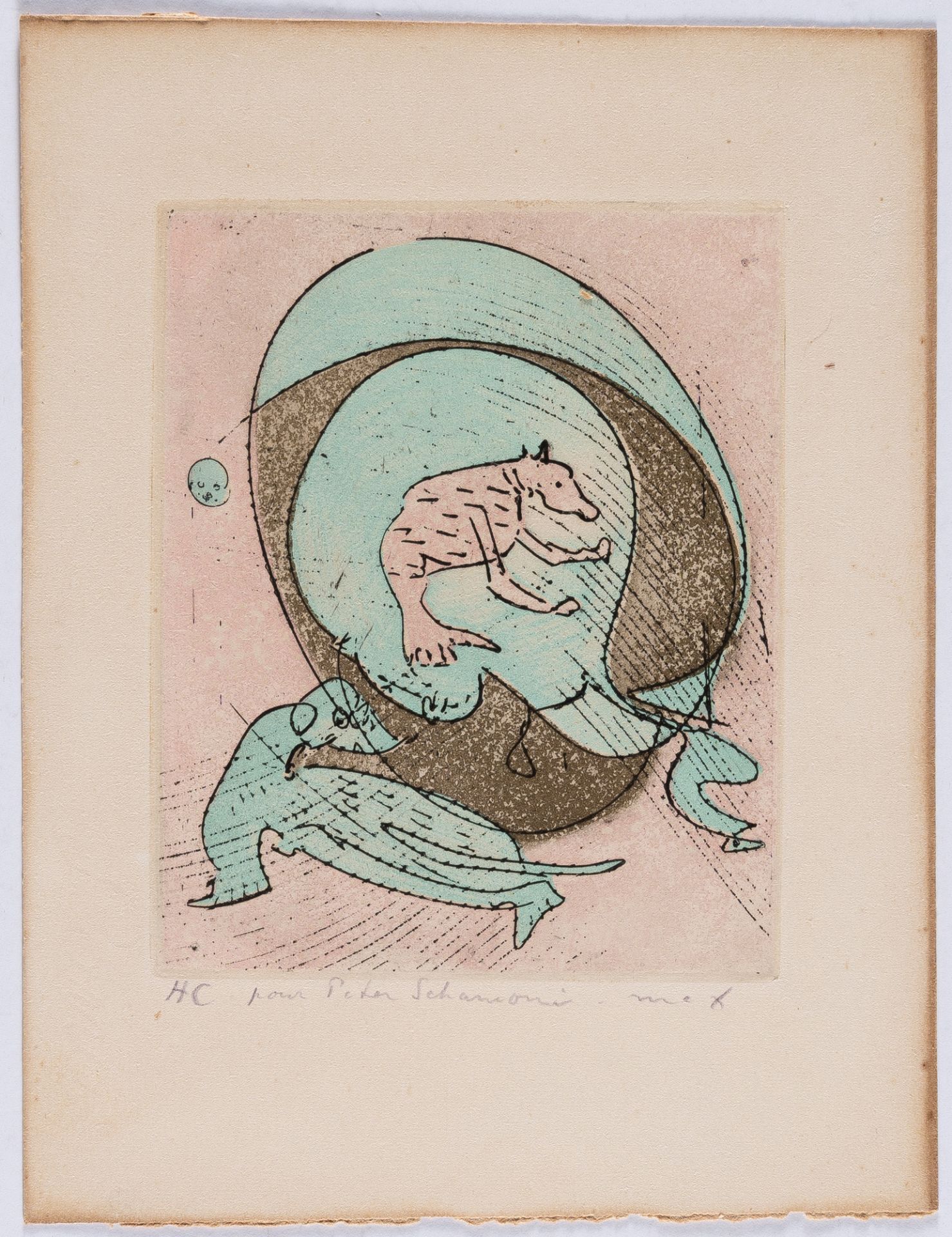 Max Ernst – 1 Bl. aus: Le Musée de l'Homme suivi de La pêche au soleil levant - Image 2 of 3