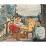 Max Mayrshofer – „Beim Tee“ (Auf der Terrasse, mit Blick auf den Starnberger See)